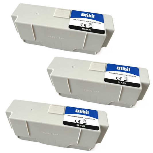 Cartouche Ofibit COMPATIBLE SJIC33P(K) noir pour TM-J7200, TM-J7700 - Lot de 3