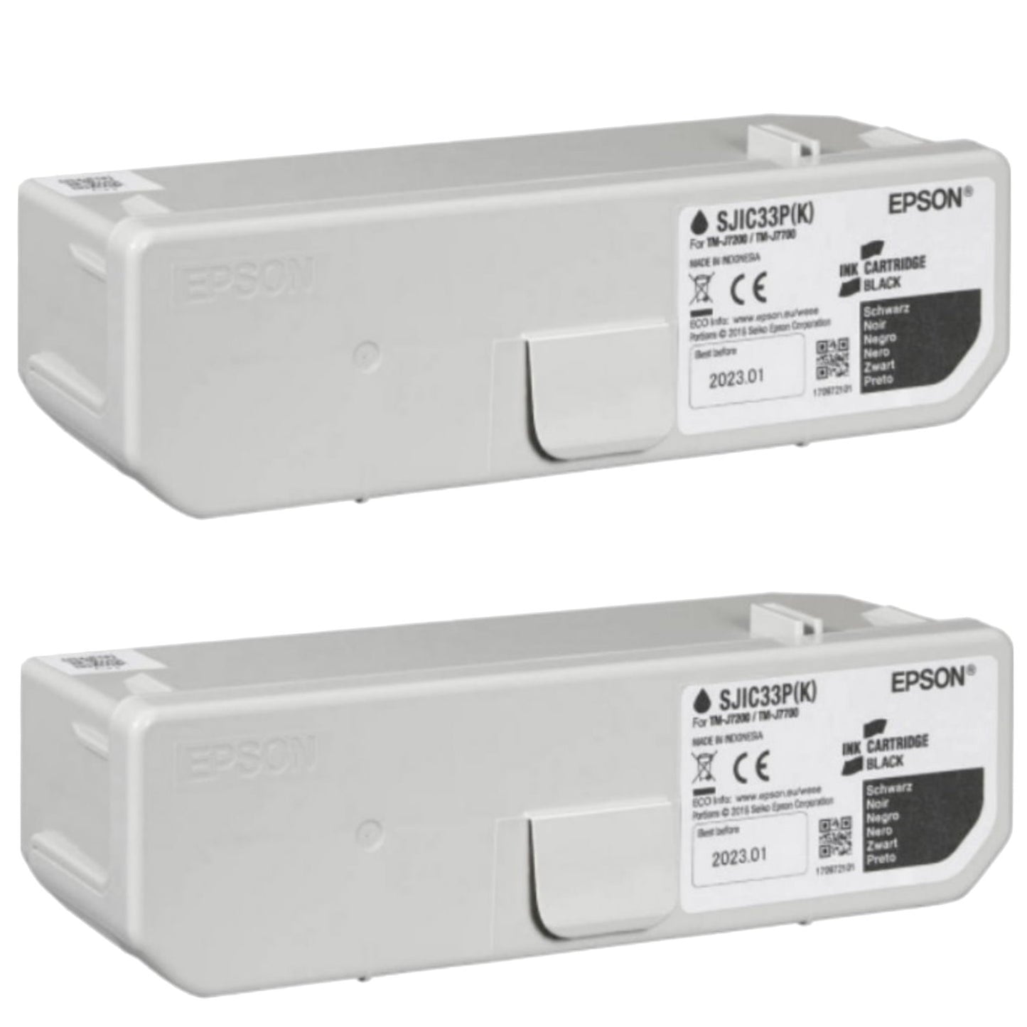 EPSON Encre N SJIC33P, Noir, Lot de 2