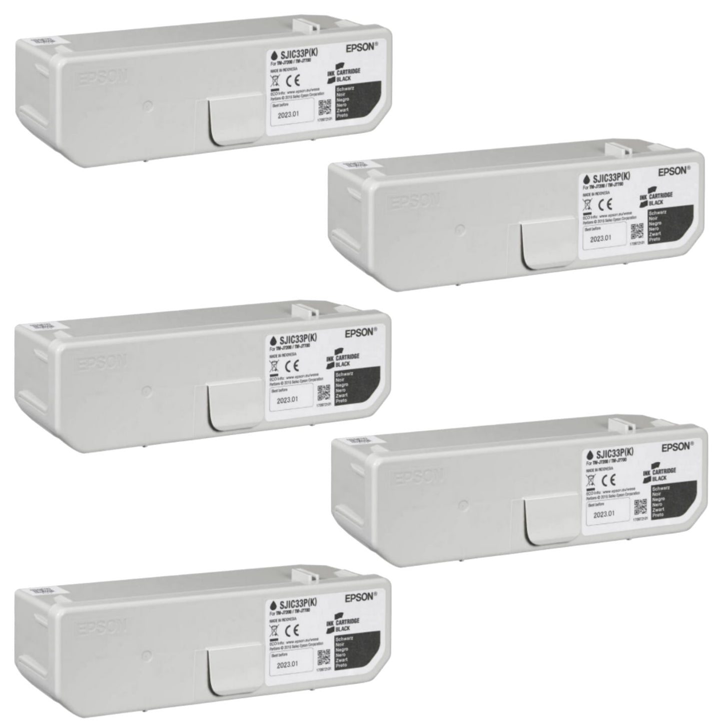 EPSON Encre N SJIC33P, Noir, Lot de 5